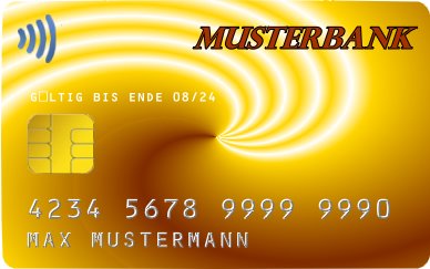 Kreditkarte (Muster)