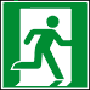 Rettungsweg/ Notausgang rechts