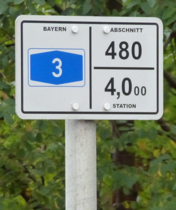 Stationszeichen Autobahn