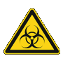 Warnung Biogefährdung/Ansteckungsgefährlich