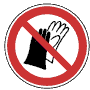 P028 Benutzen von Handschuhen verboten