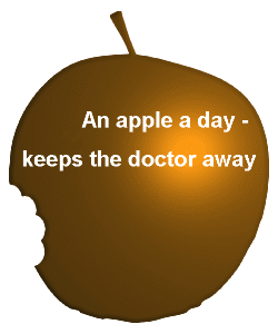 An apple a day - keeps the doctor away