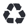 Recyclierfähigkeit des Materials