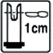 Wachsrand auf 1 cm kürzen