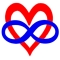 Polyamory-Herz mit Unendlichkeitssymbol