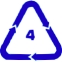 Recycling-Symbol für PE-LD