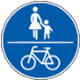 Zeichen 240 StVO - Gemeinsamer Geh- und Radweg