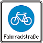 Zeichen 244.1 StVO - Beginn einer Fahrradstraße