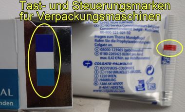 Tast- und Steuerungsmarken