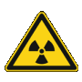 Warnung vor radioaktiven Stoffen oder ionisierenden Strahlen 