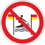 WSP017 Surfen zwischen rot-gelber Flagge verboden